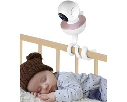 Thijox - Universele babyfoonhouder wandmontage, flexibele camerastandaard zonder boren voor kinderkamer, compatibel met de meeste babyfoons en telefoo