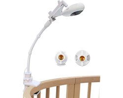 Thijox - Universele Babyvideomonitorhouder voor Kinderbedklem, Babyfoonstandaard Bevestigen aan Wieg, Compatibel met Diverse Babyfoons, Ideaal voor Th