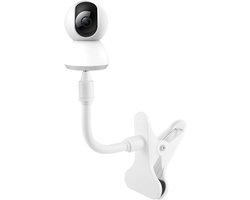 SnelShoppen - Flexibele Camerahouder voor Binnen en Buiten, Universeel, Babyfoon Houder, 1/4 Schroefinterface, Wit, 18 x 11,1 x 7,5 cm