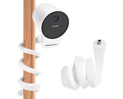 SnelShoppen - Universele Babyfoon-houder 50cm Flexibele BabyCamerahouder met 1/4" Schroefdraad - Witte Standaard voor Babymonitor en Babycamera