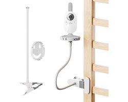 SnelShoppen - Babyhouder voor Babyfoon: Flexibele 360° Zwanenhals, Eenvoudig Zonder Boren, Veilige Babycamerahouder voor Baby's, Perfect voor Slapen e
