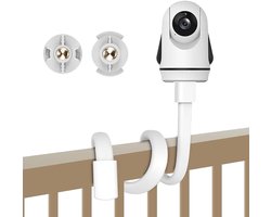SnelShoppen - Flexibele Babyfoonhouder voor HelloBaby en ANMEATE Modellen, Muurbevestiging Zonder Gereedschap, Geschikt voor Diverse Babymonitoren, Id