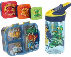 Lego lunchset; lunchbox, snackbox en drinkfles