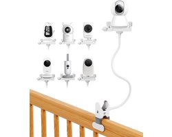 Universele babyfoonhouder - Flexibele standaard - Baby in de gaten - Geen boren nodig - 30 cm lengte - Zwart