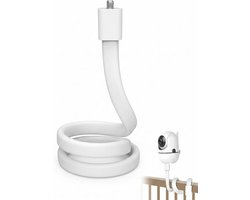 Babyfoon houder wit - universele camerahouder - flexibele montage - trillingsarme kijkhoek - ShopVlot