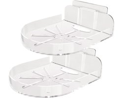 Babyfoon Wandbevestiging - Babyfoon Standaard - Babykamer Organiseren - Huurvriendelijke Oplossing - 12 x 9.5 cm - Wit